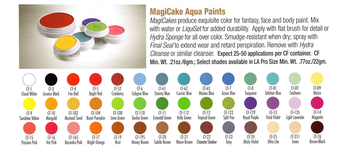 Ben Nye - MagiCake Aqua Paints