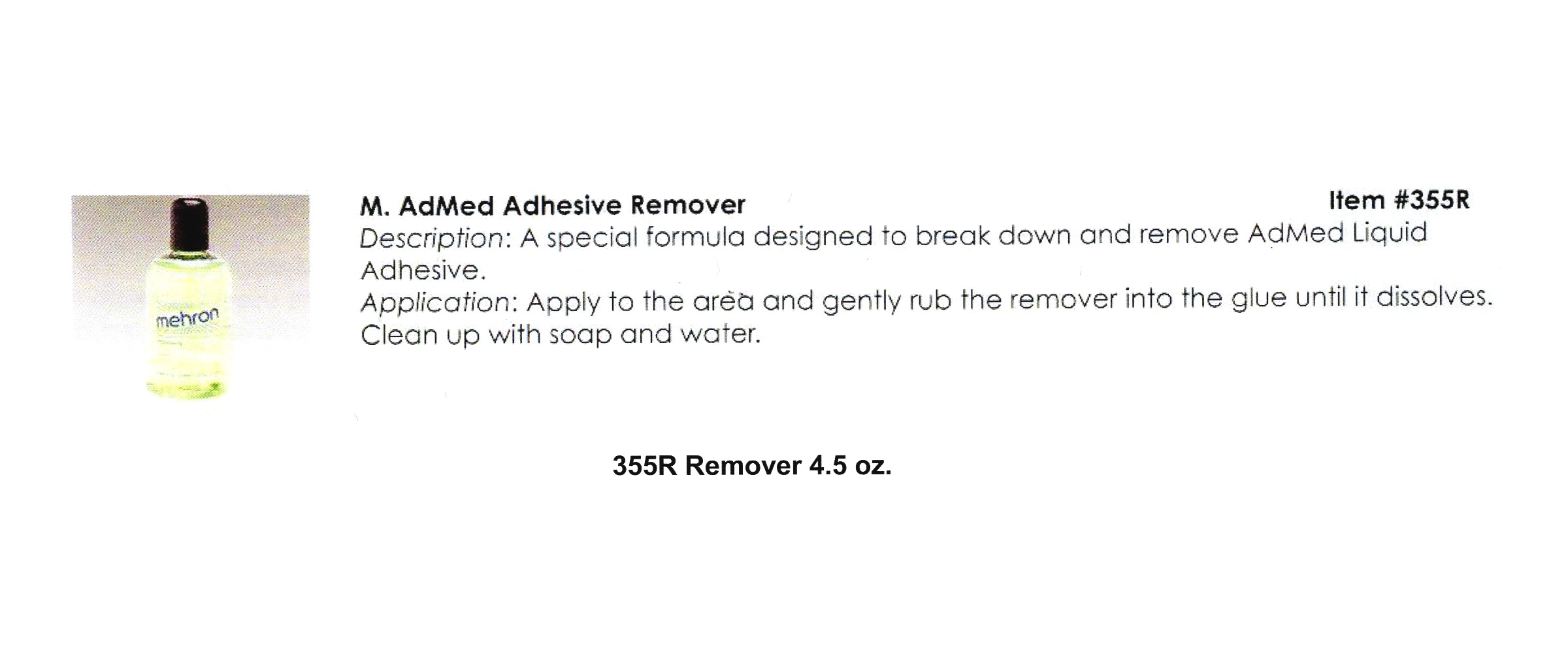 Mehron - AdMed Adhesive Remover