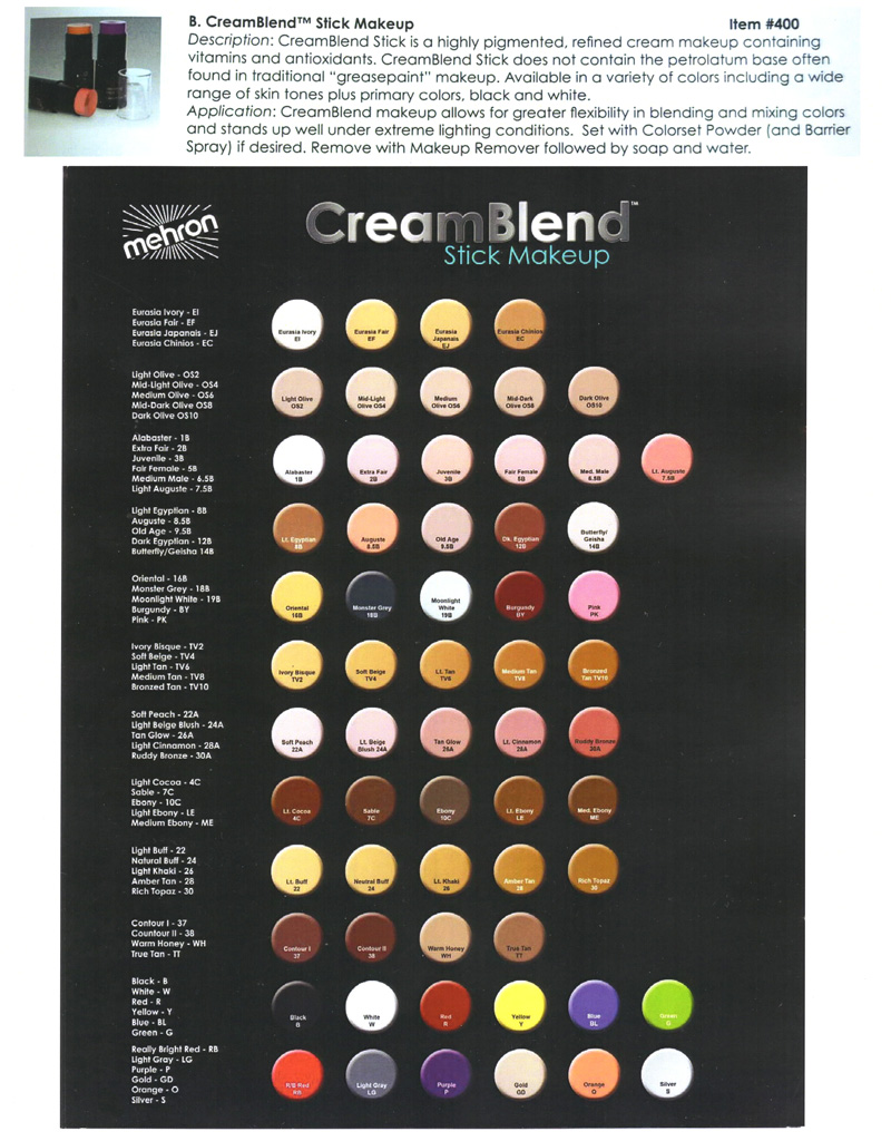 Mehron - CreamBlend Stick Makeup