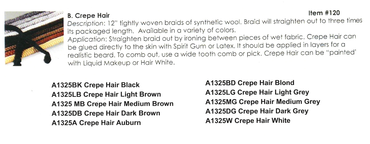 Mehron - Crepe Hair