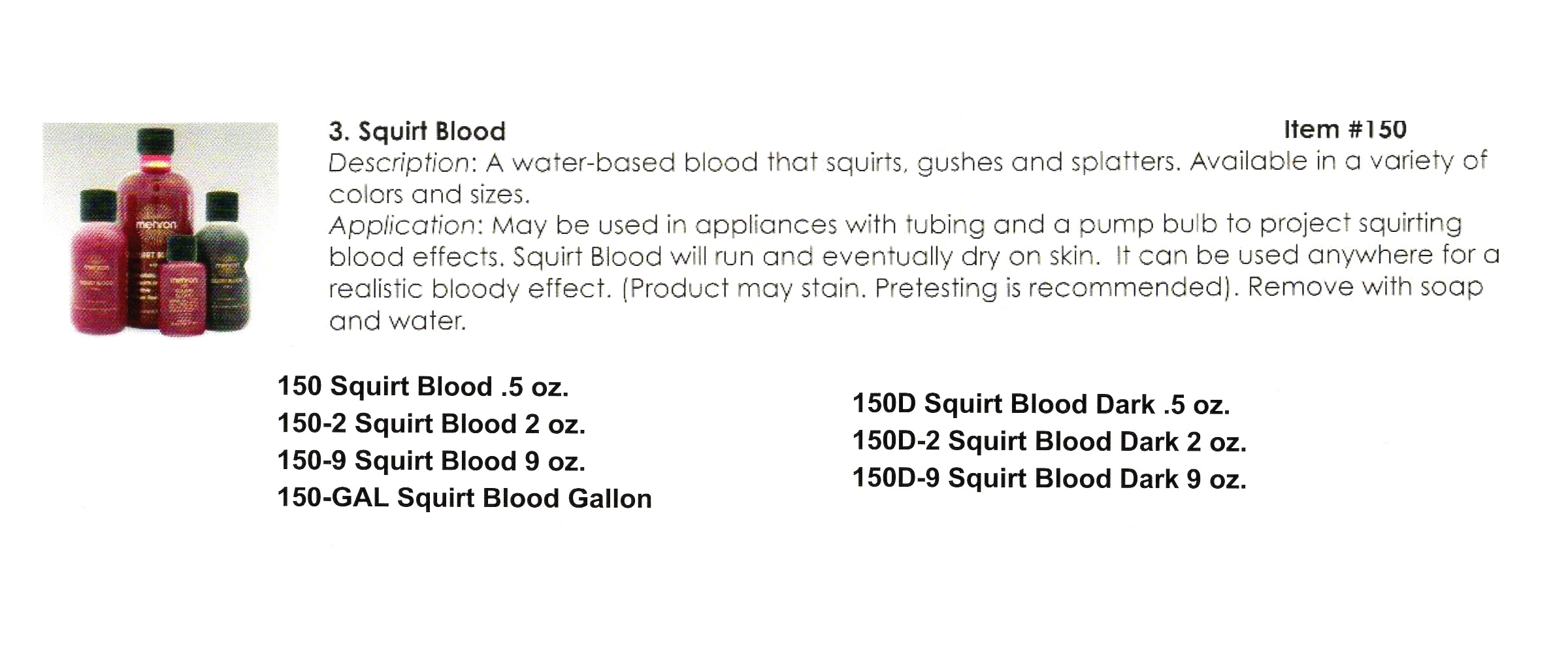 Mehron - Squirt Blood