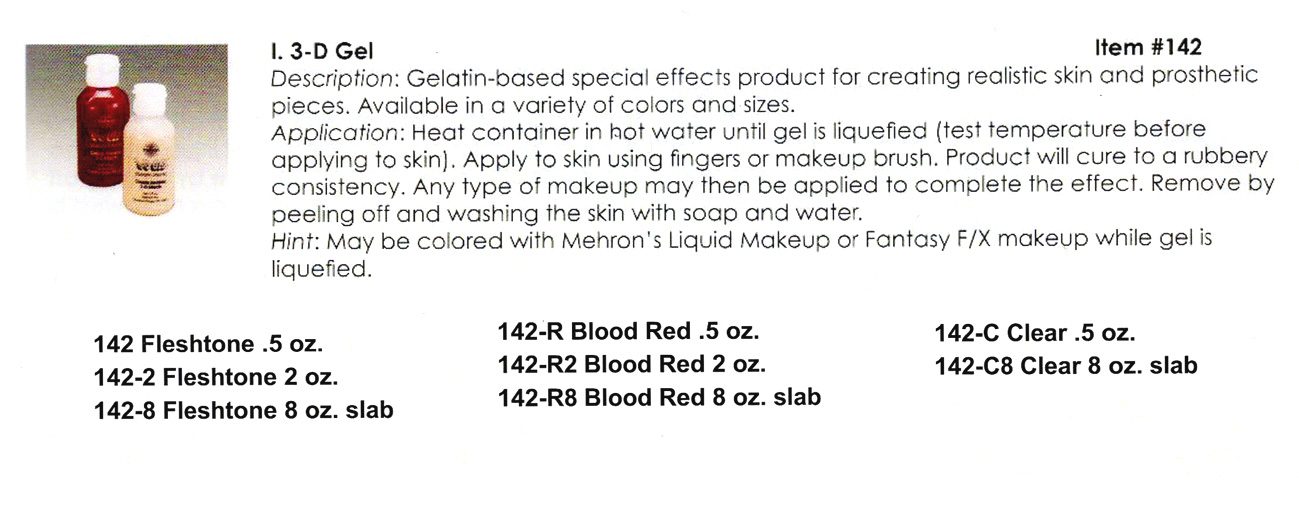 Mehron - 3D Gel