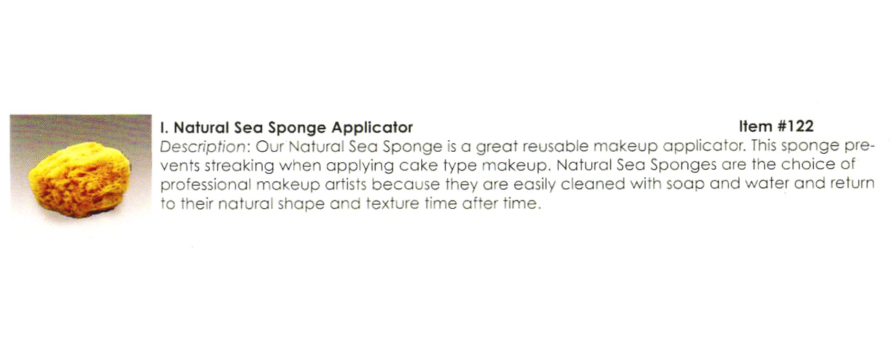 Mehron - Natural Sea Sponge Applicator